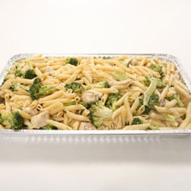 Chicken Broccoli Alfredo and pasta.