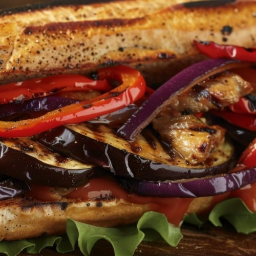 Eggplant Parmesan Hot Sub (Large).