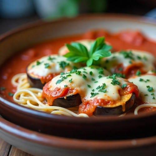 Pasta with Eggplant.