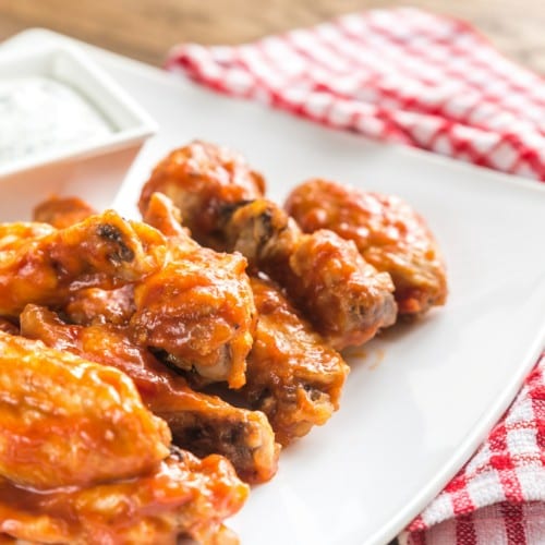 Buffalo Chicken Wings Dinner.