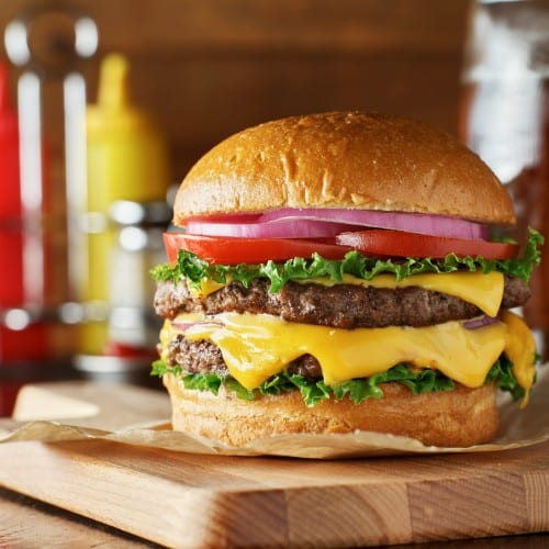 Double Cheeseburger Sandwich.