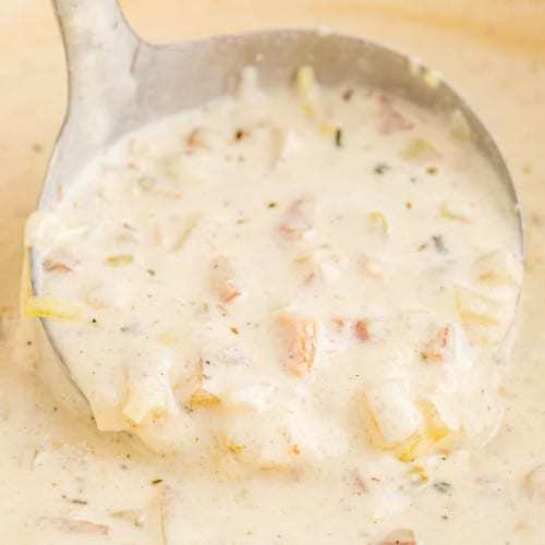 Clam Chowder Soup.