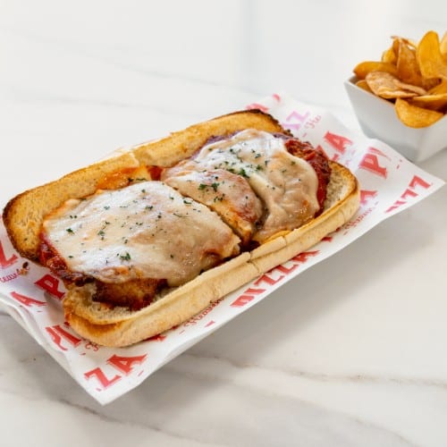 Real Veal Cutlet Parmesan Hot Sub (Small).