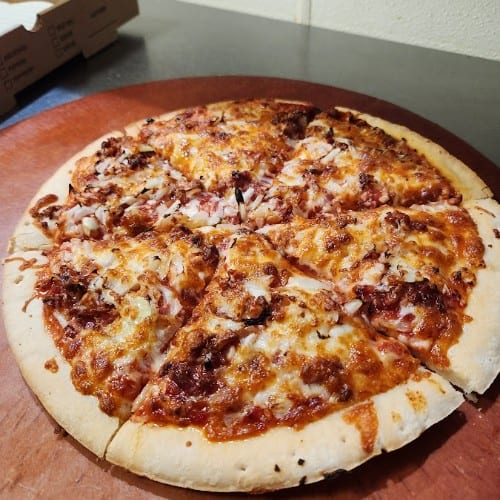 BBQ Chicken Pizza.