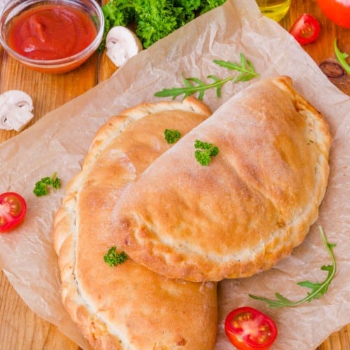 Chicken Cutlet Parmesan Calzone.