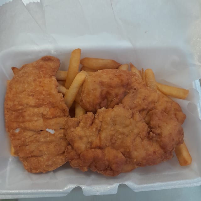 Kids Chicken Fingers and French Fries.