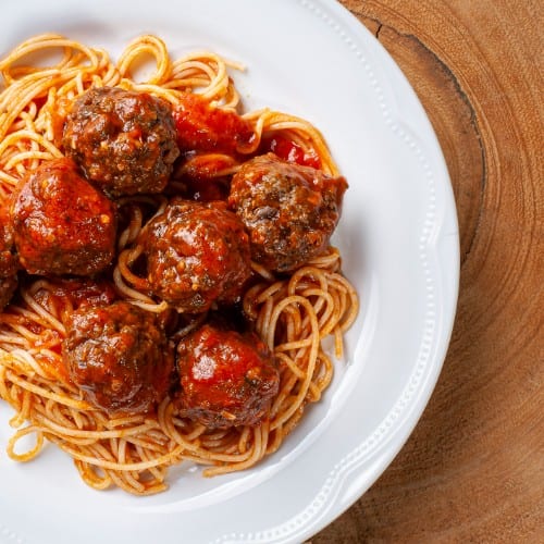 Pasta with Meat Ball.
