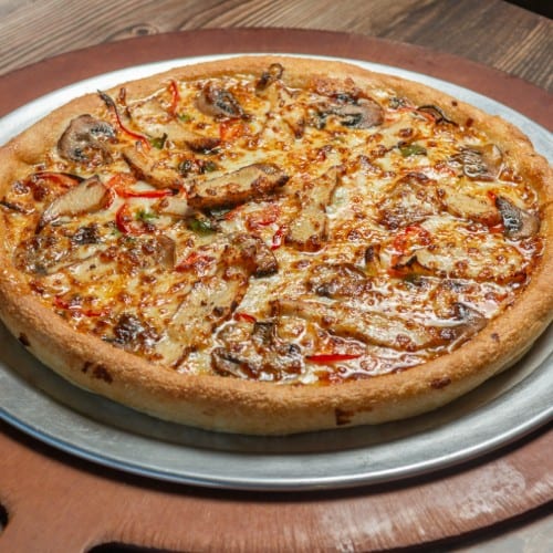 Grilled Chicken Pizza.