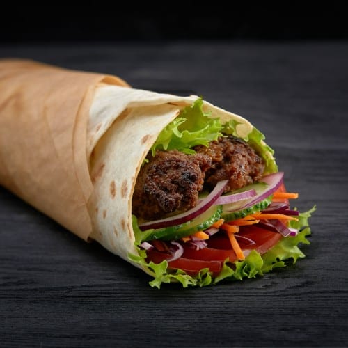 Grilled Chicken Kabob Wrap.