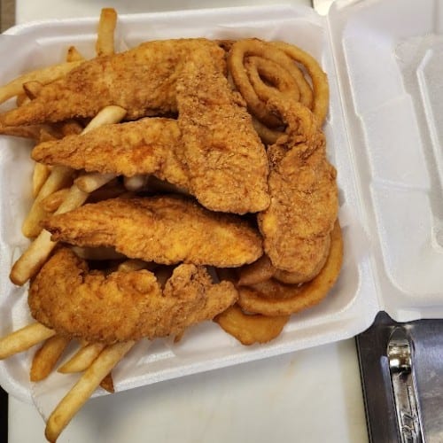 Chicken Fingers Dinner.