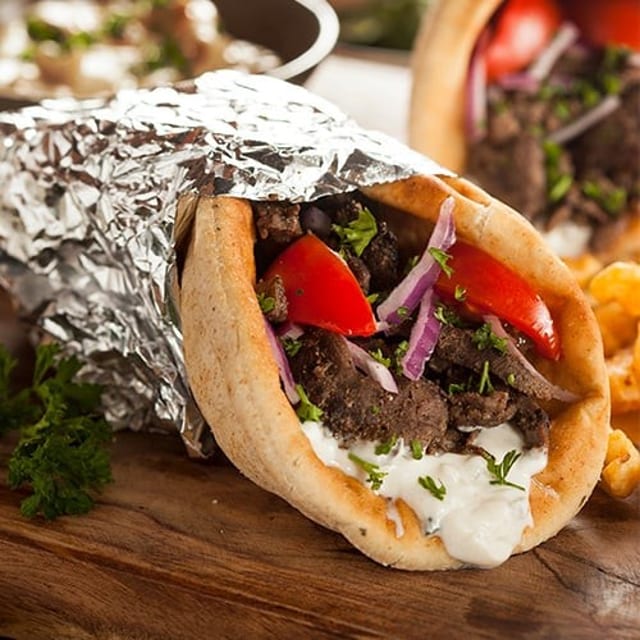 Gyro on Pita.