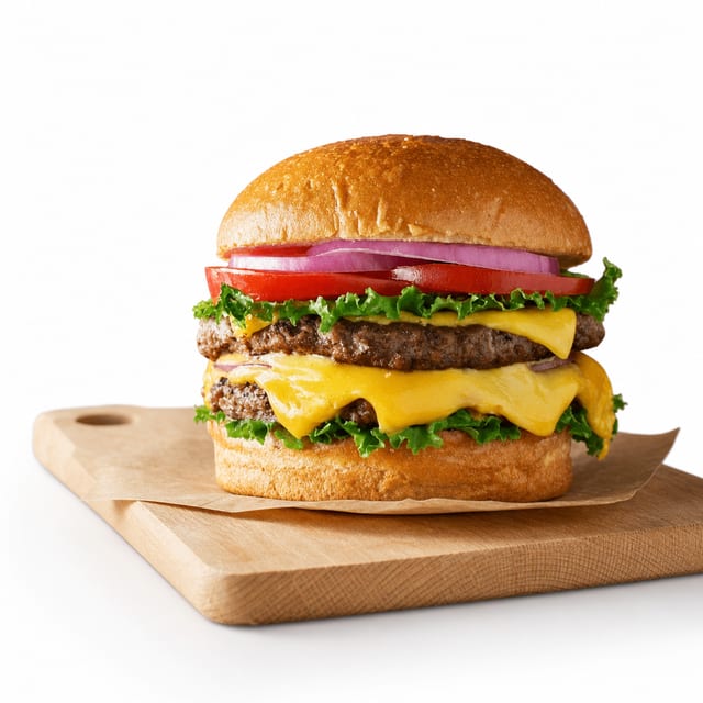 Double Cheeseburger Sandwich.