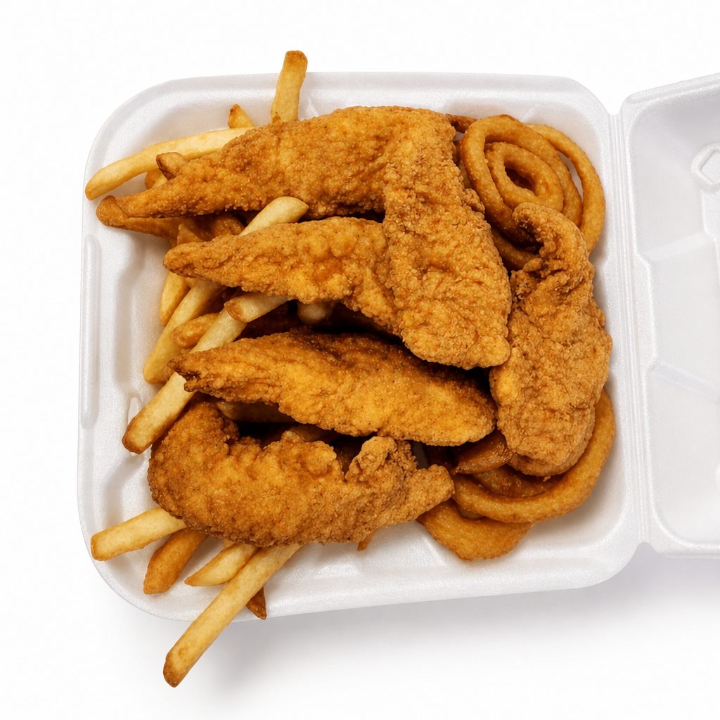 Chicken Fingers Dinner.
