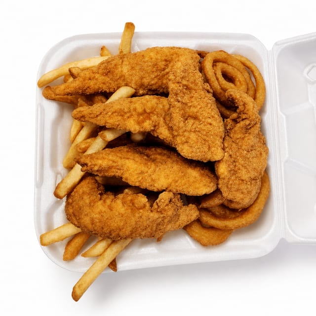 Chicken Fingers Dinner.