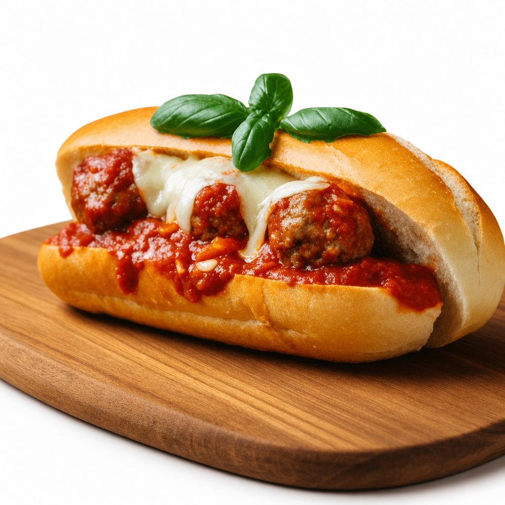 Meat Ball with Cheese Hot Sub (Large).