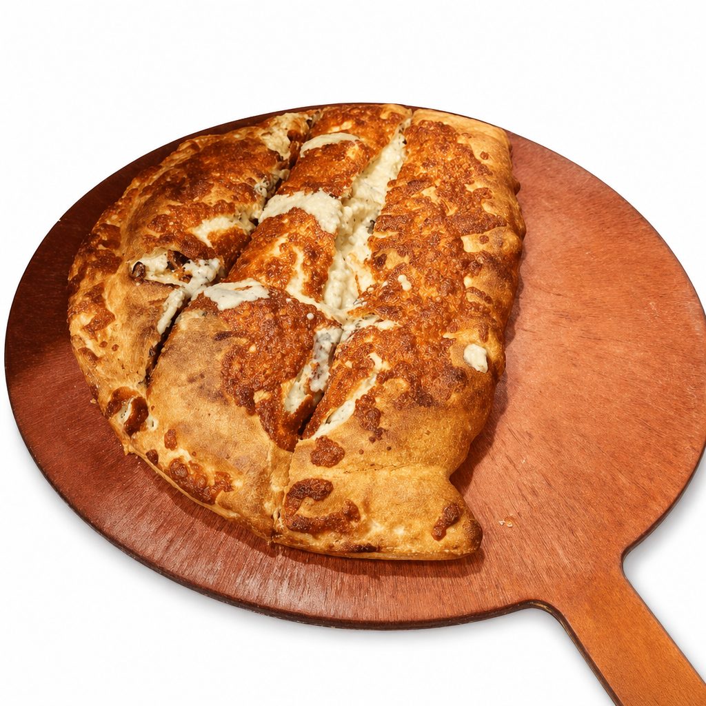 Chicken Broccoli Alfredo Calzone.