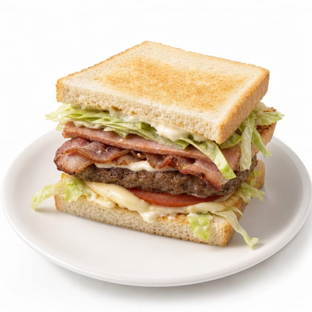 X-Bacon Hot Sandwich.