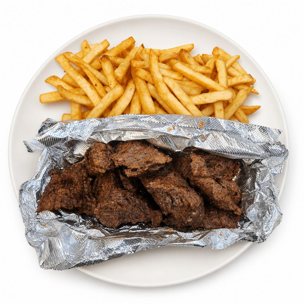 Steak Tips Dinner.
