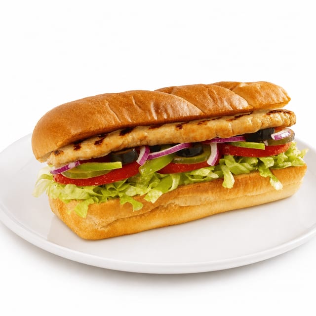 Charbroiled Grilled Chicken Sub.