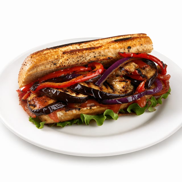 Eggplant Parmesan Hot Sub (Small).