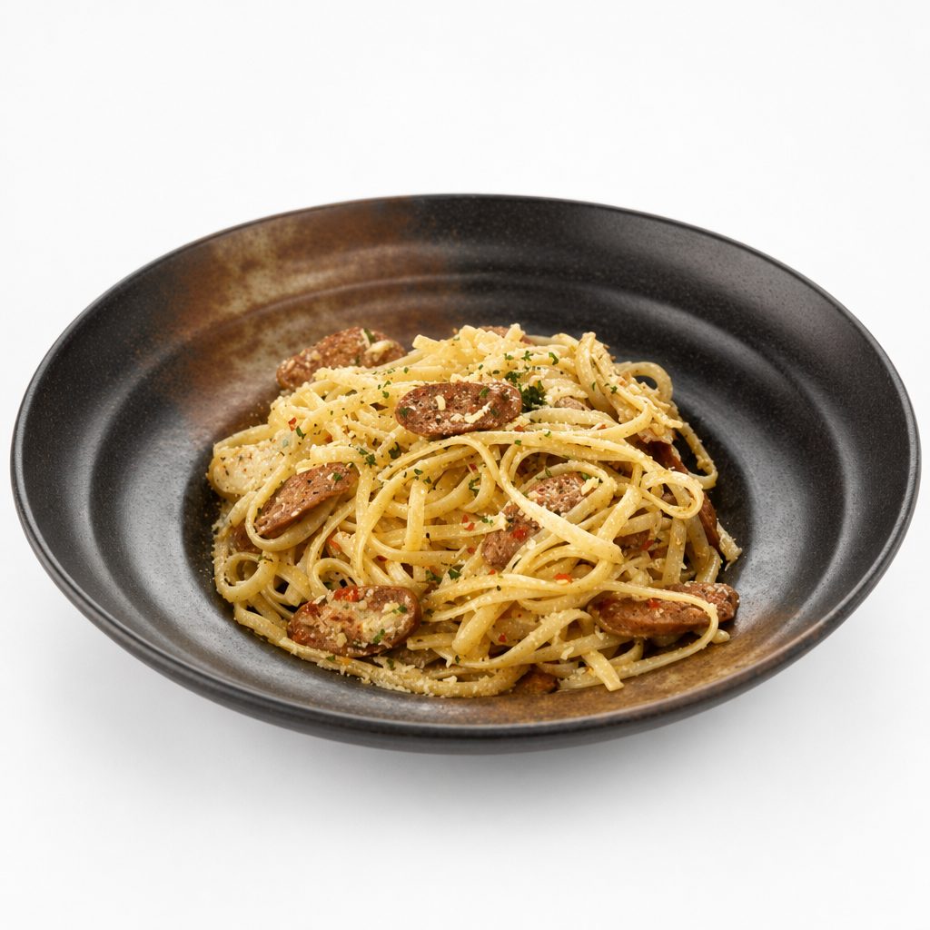 Pasta with Sausage.
