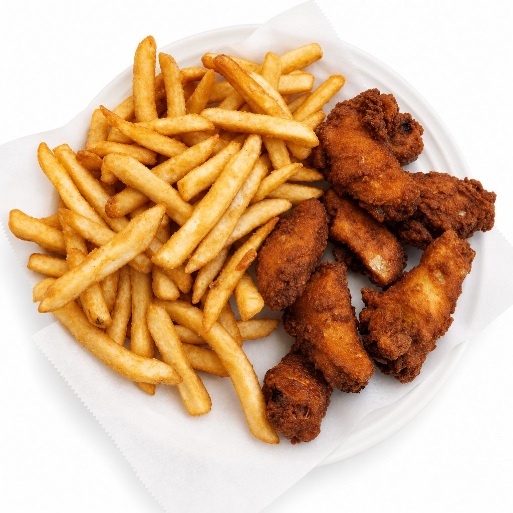 Chicken Wings Dinner.