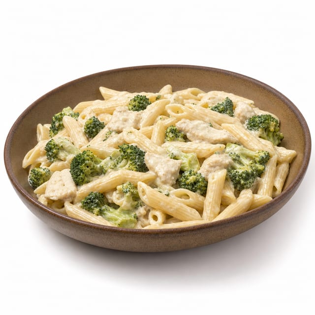 Chicken Broccoli Alfredo and pasta.