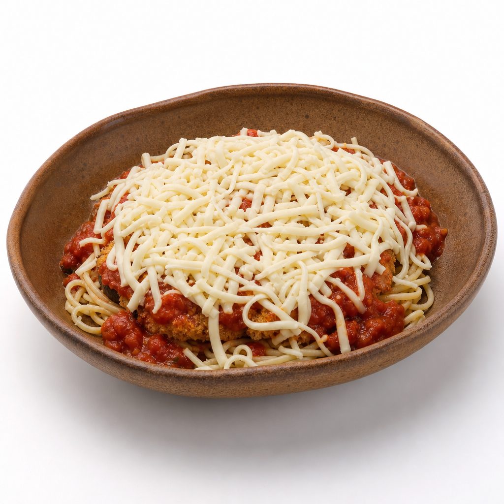 Pasta with Chicken Cutlet.