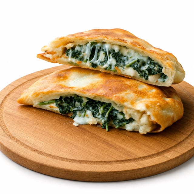 Spinach & Feta Calzone.