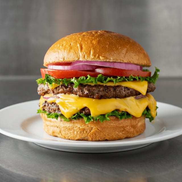 Double Cheeseburger Sandwich.