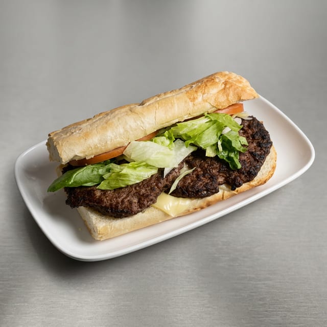 Cheeseburger Hot Sub (Small).
