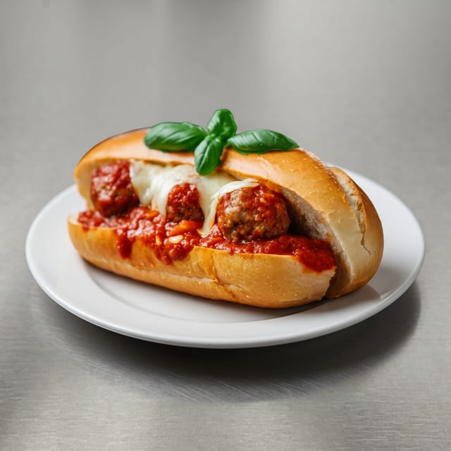 Meat Ball with Cheese Hot Sub (Large).