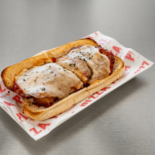Real Veal Cutlet Parmesan Hot Sub (Large).
