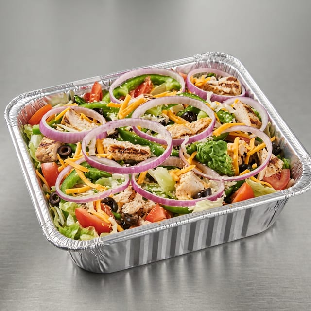 Grilled Chicken Kabob Salad.