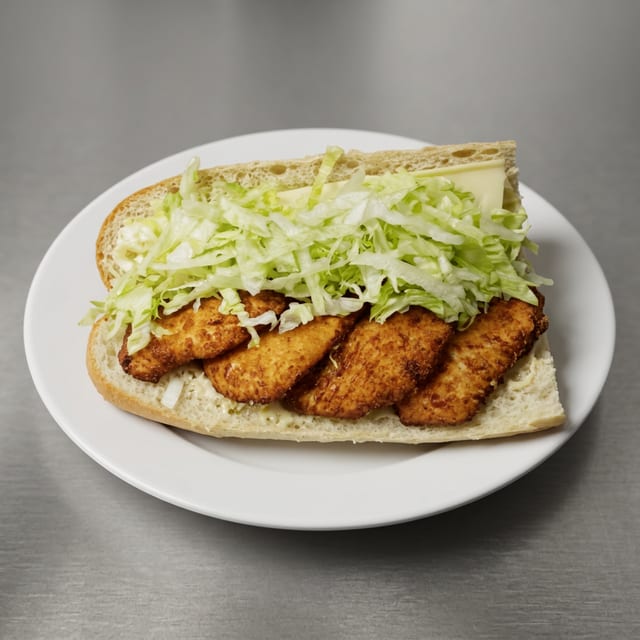 Chicken Cutlet Parmesan Hot Sub (Large).