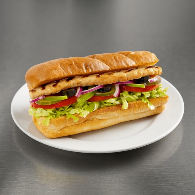 Charbroiled Grilled Chicken Sub.