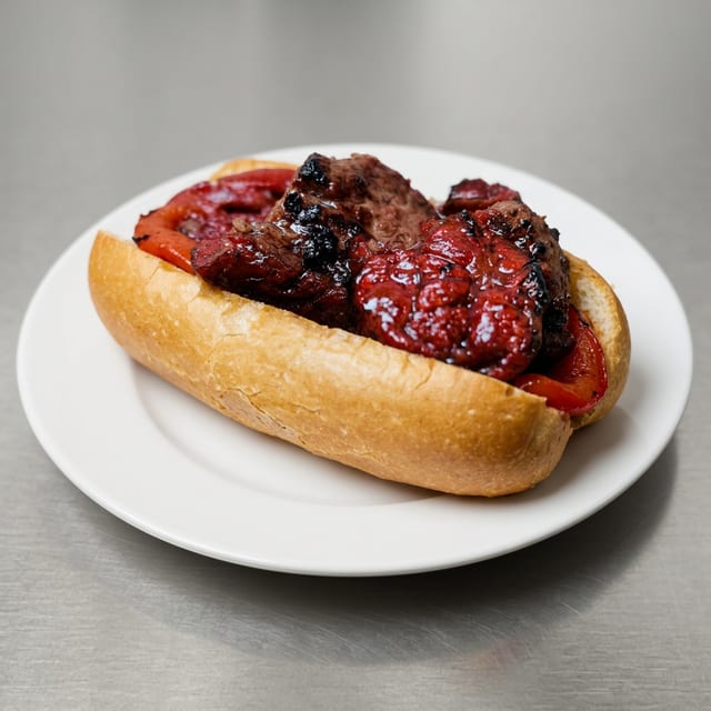 Charbroiled Steak Tip Sub.