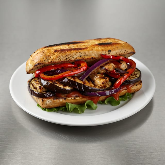 Eggplant Parmesan Hot Sub (Small).