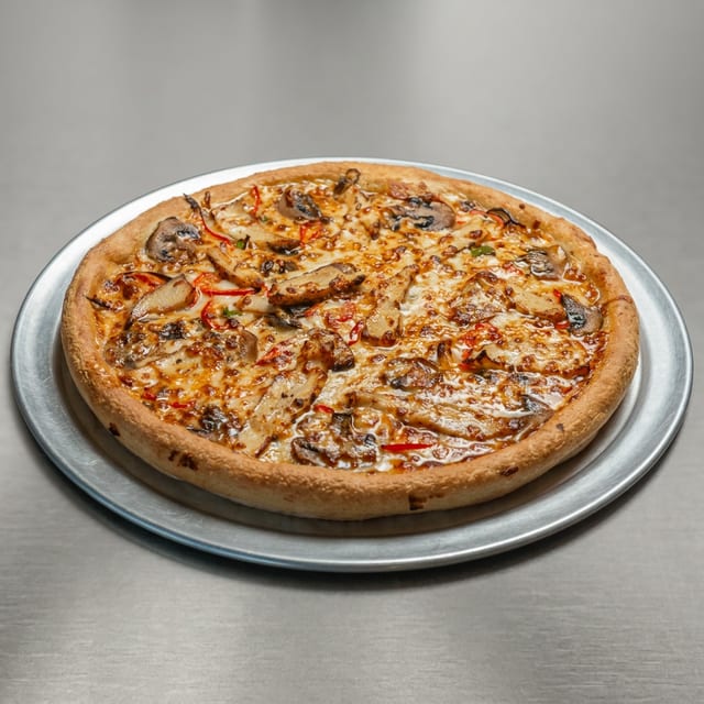 Grilled Chicken Pizza.
