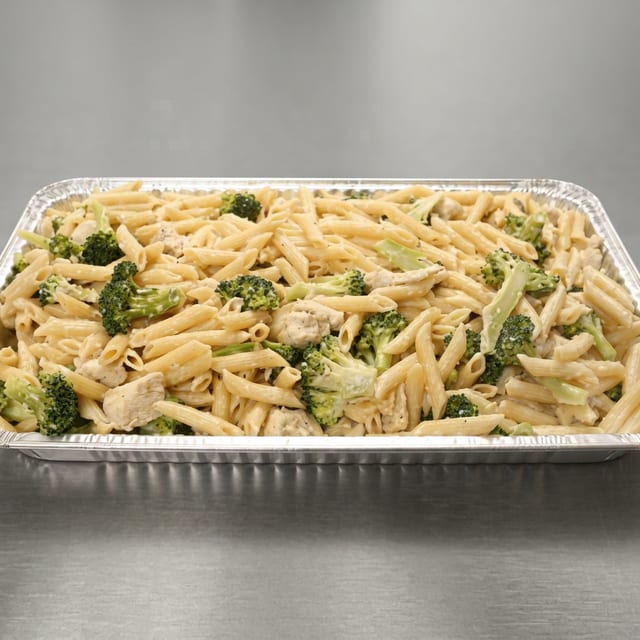 Chicken Broccoli Alfredo and pasta.