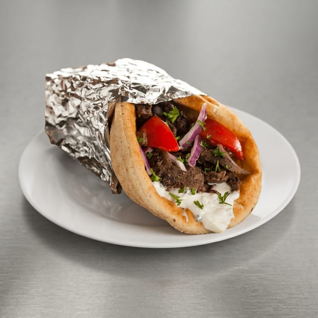 Gyro on Pita.