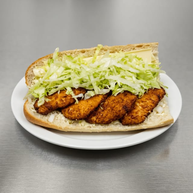 Chicken Cutlet Parmesan Hot Sub (Small).
