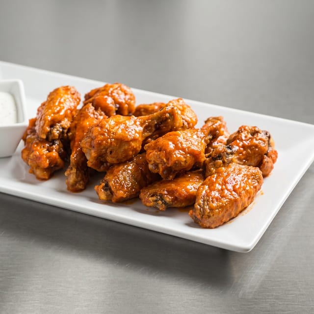 Buffalo Chicken Wings Dinner.
