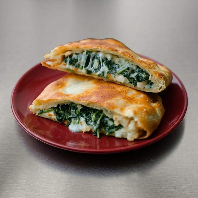 Spinach & Feta Calzone.